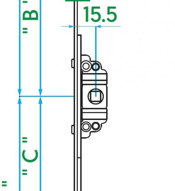 PVC Pimapen Pencere  Sürgülü - Sürme ispanyolet - 100 CM - 2