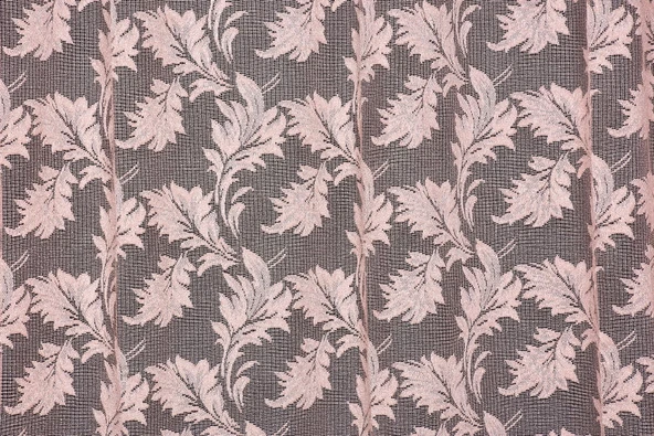 YAPRAK MODEL PUDRA RENK TEK KANAT Hazır dikilmiş Pileli Fon Perde 75*260 cm ürün görseli