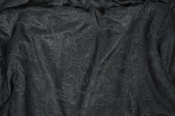 SULTAN 2 MODEL SİYAH RENK TEK KANAT Hazır dikilmiş Pileli Fon Perde 75*260 cm - Resim 7