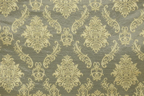 DAMAKS MODEL GOLD RENK TEK KANAT Hazır dikilmiş Pileli Fon Perde 75*260 cm - Resim 3