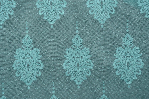 NOKTALI DAMAKS MODEL PETROL YEŞİLİ RENK TEK KANAT Pileli Fon Perde 75*260 cm - Resim 3