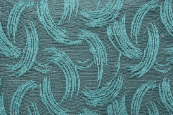 KILINÇ MODEL PETROL YEŞİLİ RENK TEK KANAT Hazır dikilmiş Pileli Fon Perde 75*260 cm - Resim 3