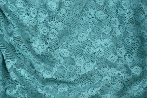 ÇİÇEK MODEL PETROL YEŞİLİ RENK TEK KANAT Hazır dikilmiş Pileli Fon Perde 75*260 cm - Resim 7