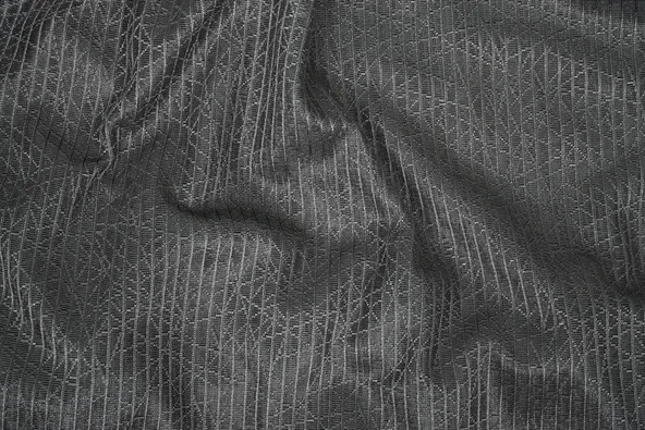 ÇİZGİLİ MODEL ANTRASİT RENK TEK KANAT Hazır dikilmiş Pileli Fon Perde 75*260 cm - Resim 7