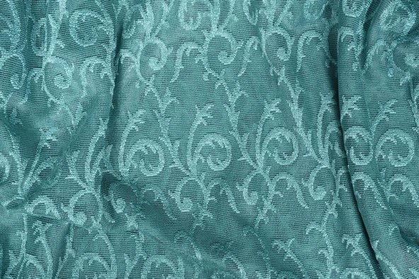 ŞAL MODEL PETROL YEŞİLİ RENK TEK KANAT Hazır dikilmiş Pileli Fon Perde 75*260 cm - Resim 7