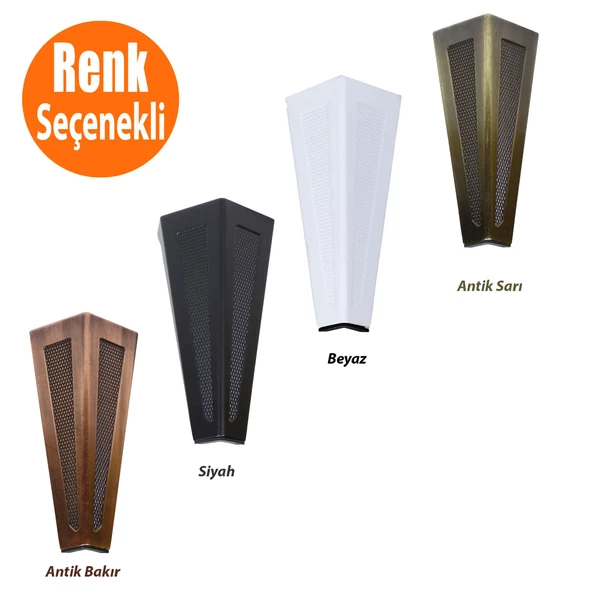 Ovit Desenli Mobilya Koltuk Baza Sehpa Masa Ayağı Metal Ayak 14 Cm
