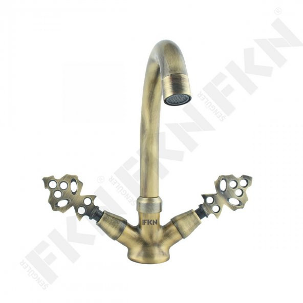 FKN Kuğu Klasik Antik Lavabo Bataryası - 1