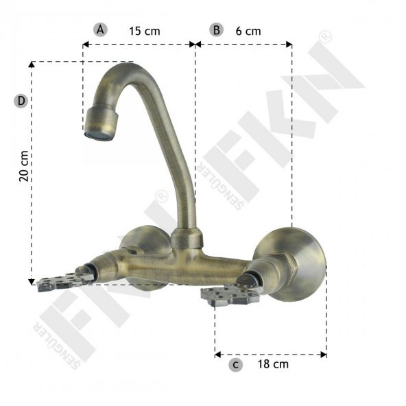 FKN Klasik Antik Lavabo Bataryası - 3