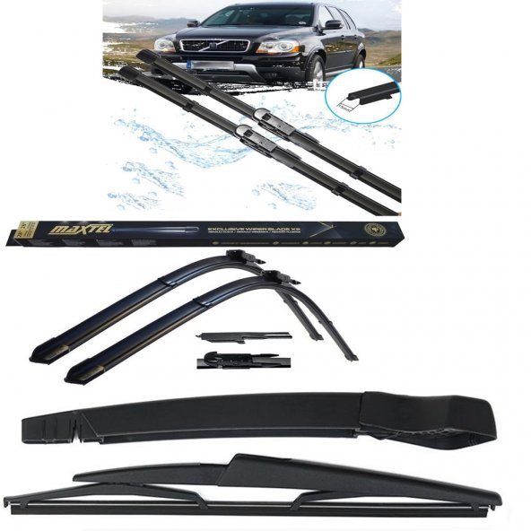 VOLVO XC90 ÖN+ARKA KOLLU CAM MUZ SİLECEK TAKIMI 2005--2014 - 2
