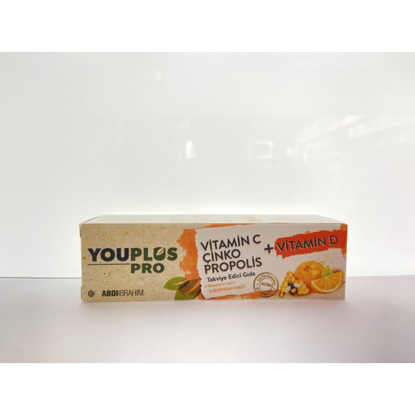 Youplus Pro Vitamin C Çinko + Vitamin D Propolis 15 Efervesan Tablet - 4