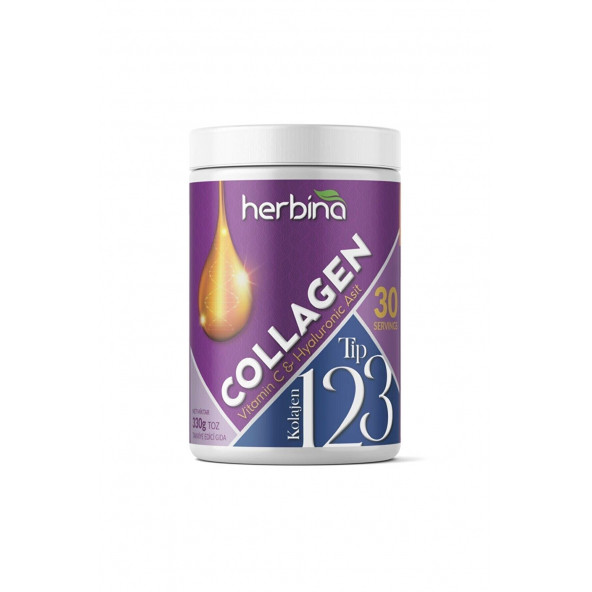 Herbina Collagen Tip 1 2 3 Kolajen Kivi Aromalı 330 gr HEDİYELİ