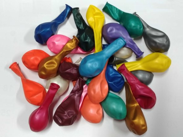 Metalik Renk Balon Paket 100lü