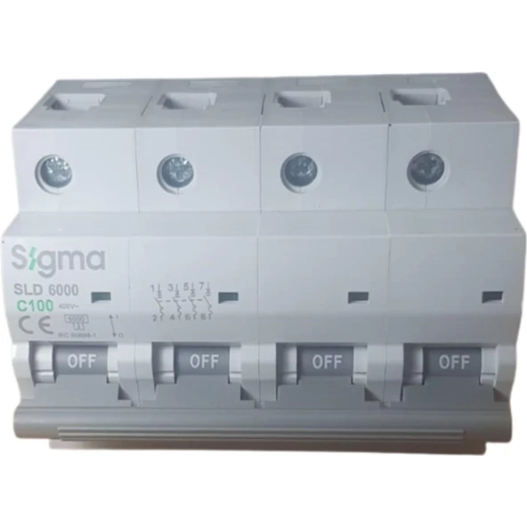 4X100A C/6KA OTOMATİK SİGORTA SİGMA