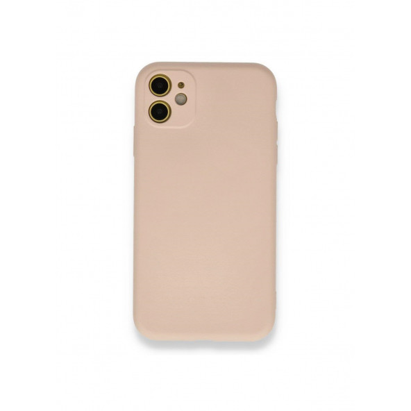 TOZ PEMBE İPHONE 11 SİLİKON KILIF