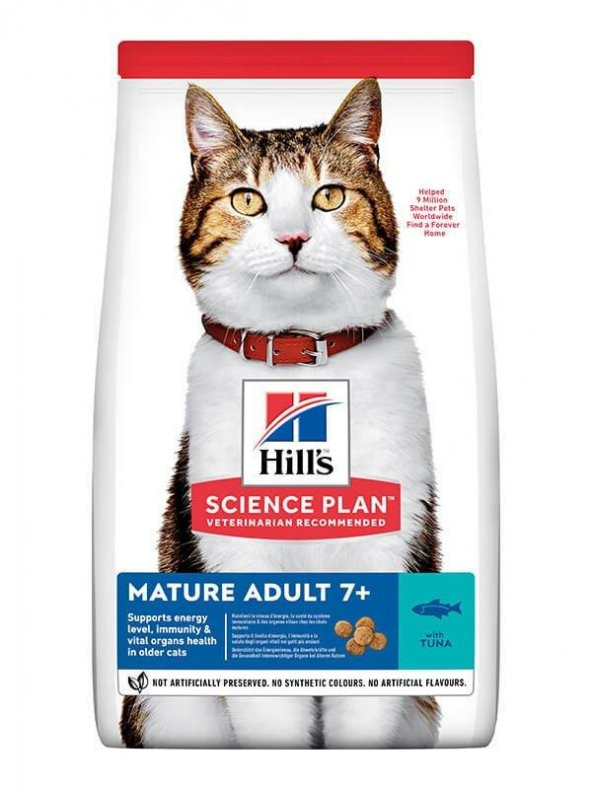 Hills Mature +7 Ton Balıklı Yaşlı Kedi Maması 1,5kg