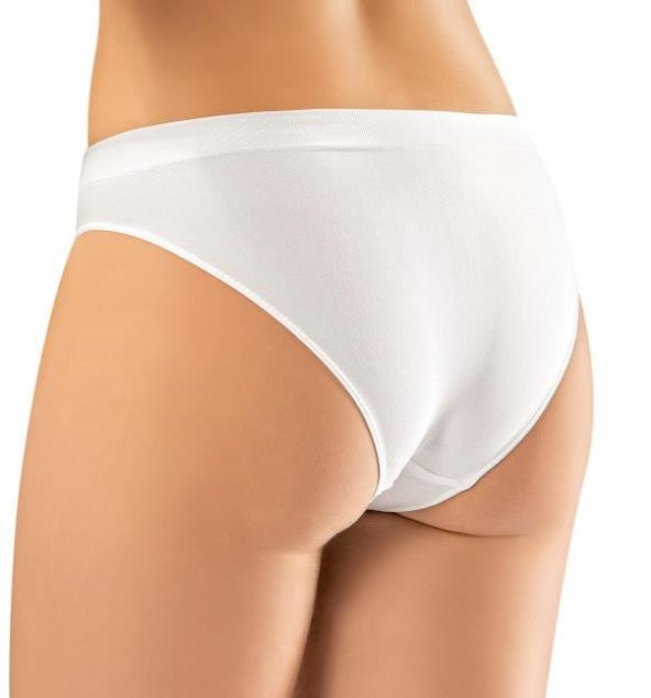 ÖDÜL 1013 Seamless Düşük Bel Brezilian Slip Beyaz - 2