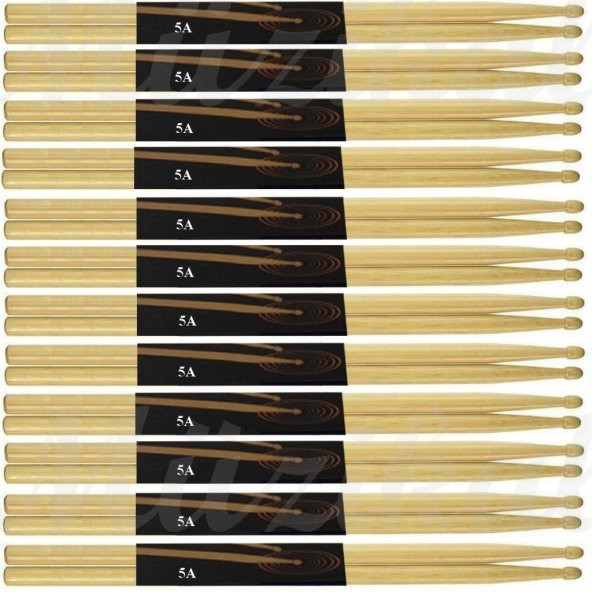 Chroma Baget - Davul - 12 Adet  Bateri Bageti Drumsticks ( Çift ) 5A