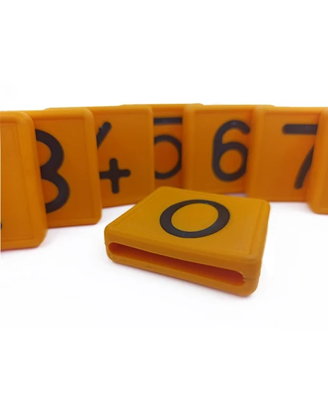 100 Hayvanlık Palaska Tipi Küçükbaş Numaratör Kayışı + Numaratör Seti - Resim 2