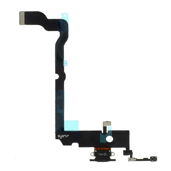 iPhone XS Max Şarj Soketi Kulaklık Soketi Mikrofon Filmi Orijinal Siyah