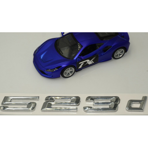 Bmw 523d Bagaj Krom Metal 3M 3D Yazı Logo - 4