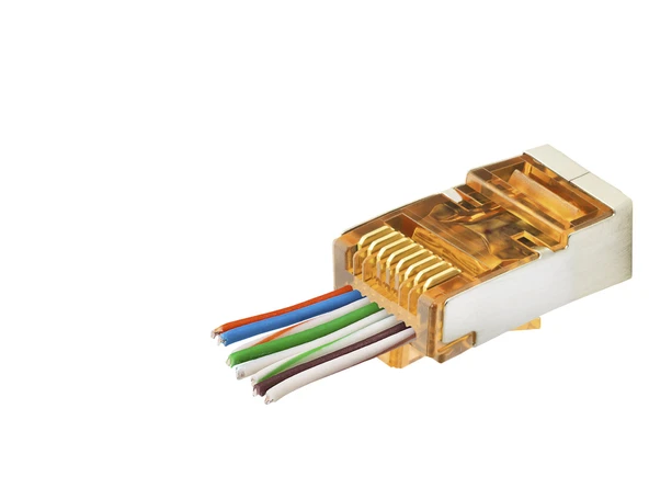 Cat6E Ez Rj45 Metal Konnektör 100 Adet Plastik Kutu - Turuncu ND2421