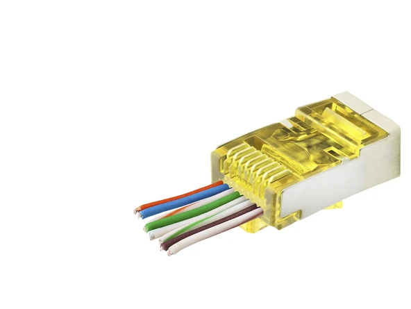 Cat6E Ez Rj45 Metal Konnektör 100 Adet Plastik Kutu - Sarı ND2416
