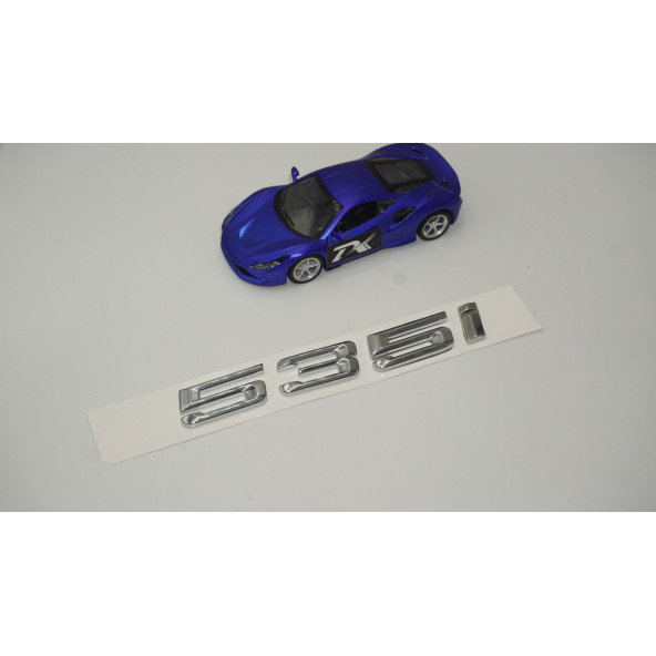 Bmw 535i Bagaj Krom Metal 3M 3D Yazı Logo - 2