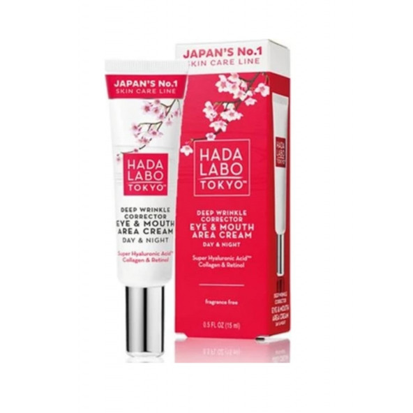 Hada Labo Tokyo Göz ve Ağız Çevresi Kırışıklık Karşıtı Krem 15 ML