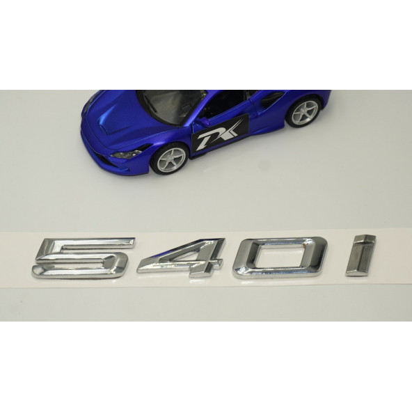 Bmw 540i Bagaj Krom Metal 3M 3D Yazı Logo - 3