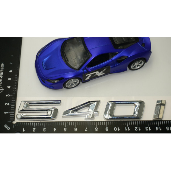 Bmw 540i Bagaj Krom Metal 3M 3D Yazı Logo - 6