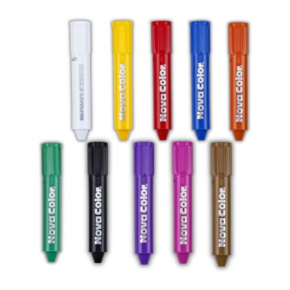 Yüz Boyası 10 Renk 1 Paket Nova Color 10 Renk Yüz Boyası 1 Paket ürün görseli