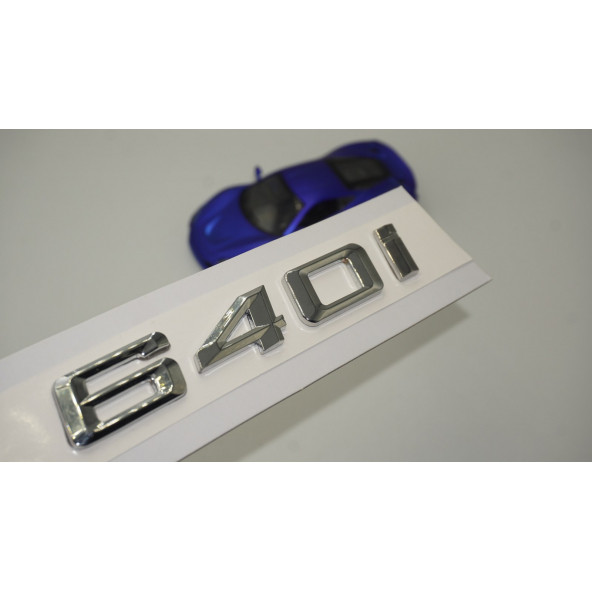 Bmw 640i Bagaj Krom Metal 3M 3D Yazı Logo