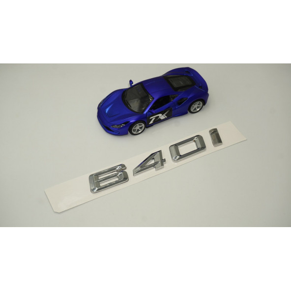 Bmw 640i Bagaj Krom Metal 3M 3D Yazı Logo - 2