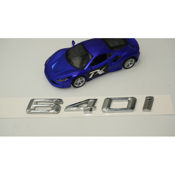 Bmw 640i Bagaj Krom Metal 3M 3D Yazı Logo - 3