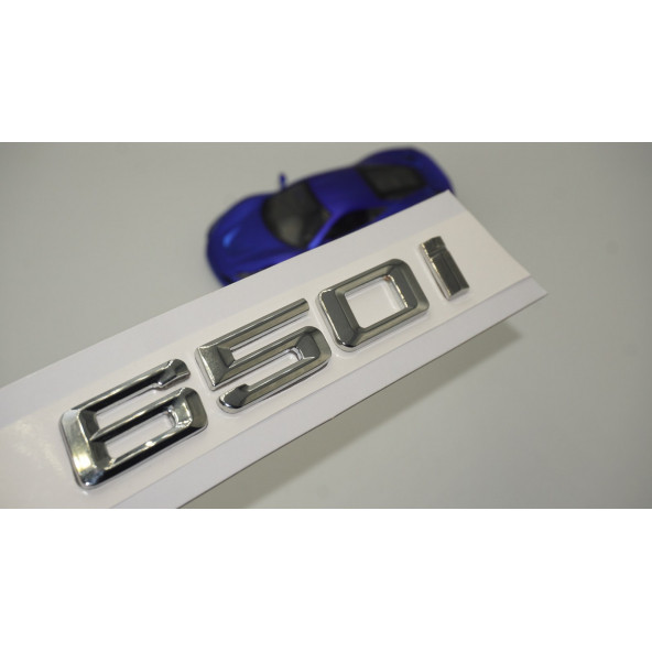 Bmw 650i Bagaj Krom Metal 3M 3D Yazı Logo