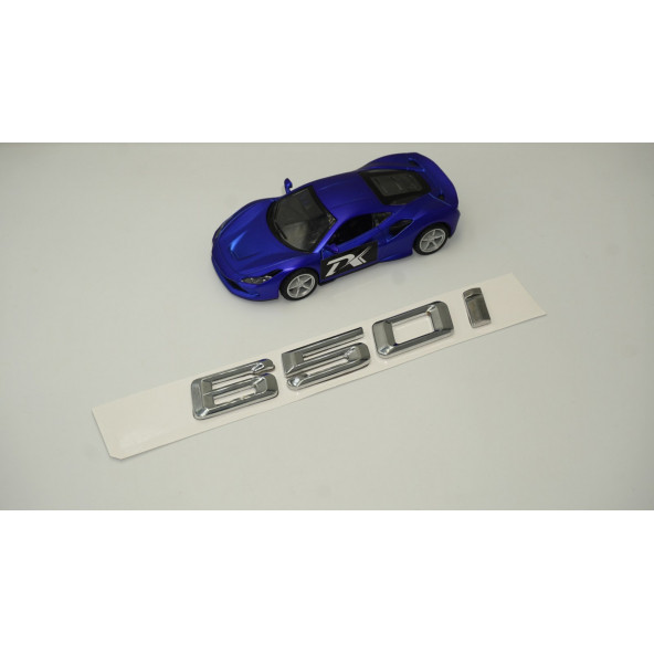 Bmw 650i Bagaj Krom Metal 3M 3D Yazı Logo - Resim 2