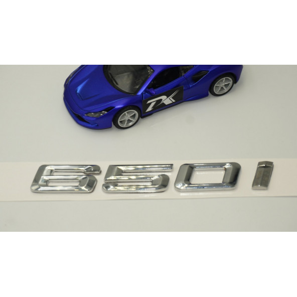 Bmw 650i Bagaj Krom Metal 3M 3D Yazı Logo - Resim 3