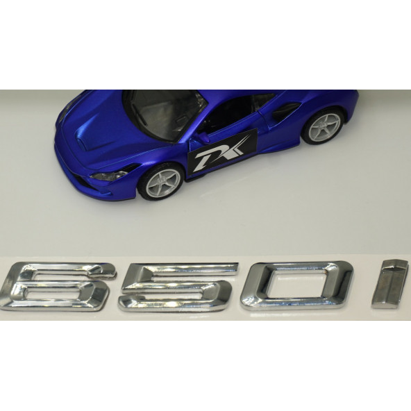 Bmw 650i Bagaj Krom Metal 3M 3D Yazı Logo - Resim 4
