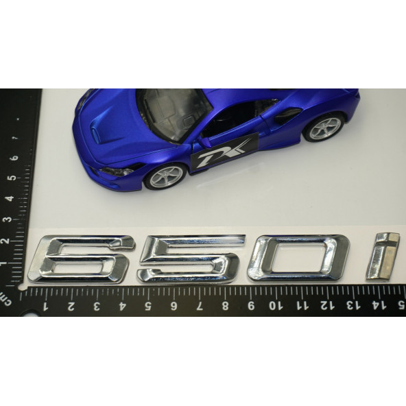 Bmw 650i Bagaj Krom Metal 3M 3D Yazı Logo - Resim 6