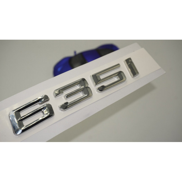 Bmw 635i Bagaj Krom Metal 3M 3D Yazı Logo