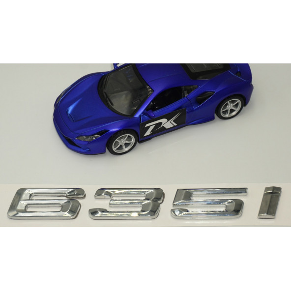 Bmw 635i Bagaj Krom Metal 3M 3D Yazı Logo - 4