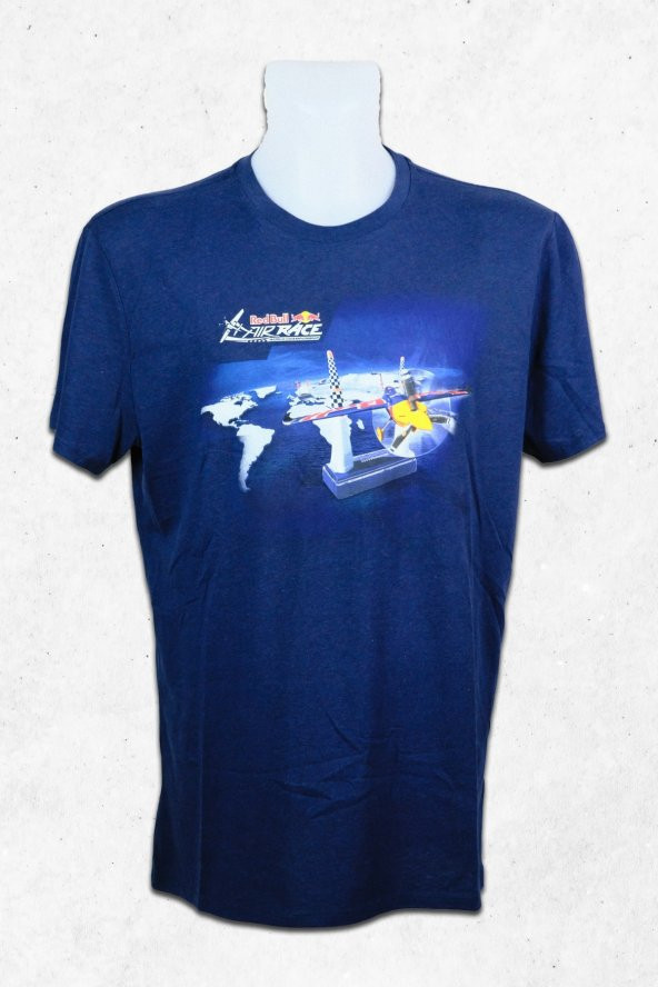 Redbull Air Race Lacivert Erkek Bisiklet Yaka T-Shirt