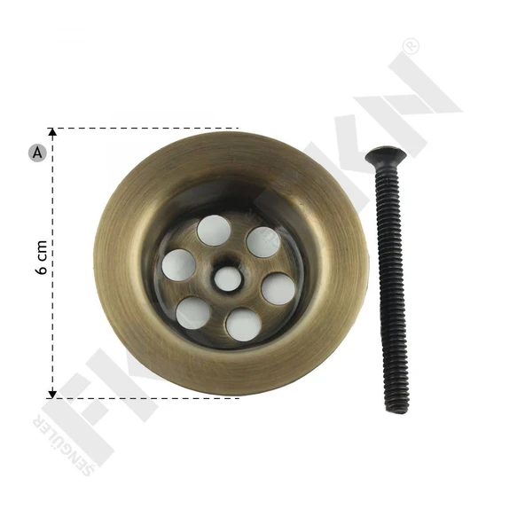 FKN Antik Lavabo Süzgeci - Resim 2