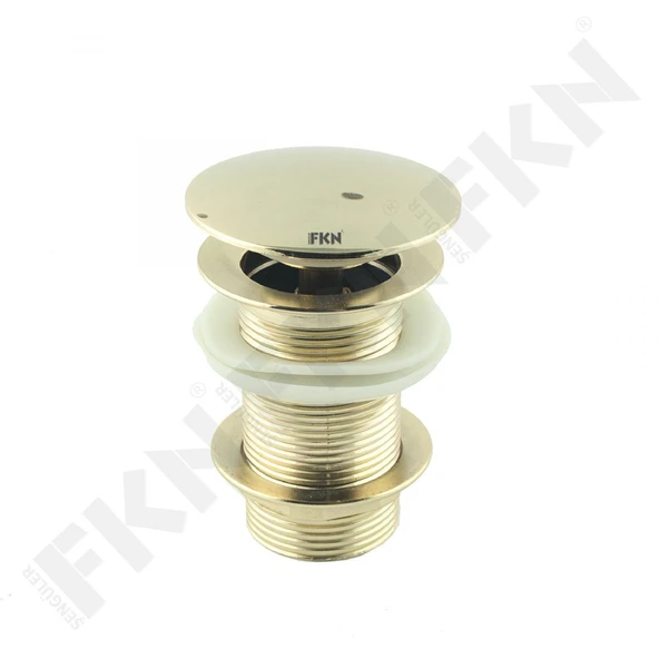 FKN Deliksiz Altın Pop Up Lavabo Süzgeci ürün görseli