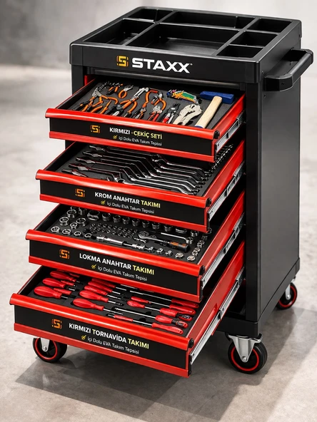 PTTAVM: Staxx XL TREND İZELTAŞ SERİ 5 Çekmeceli İçi Dolu 185 PARÇA