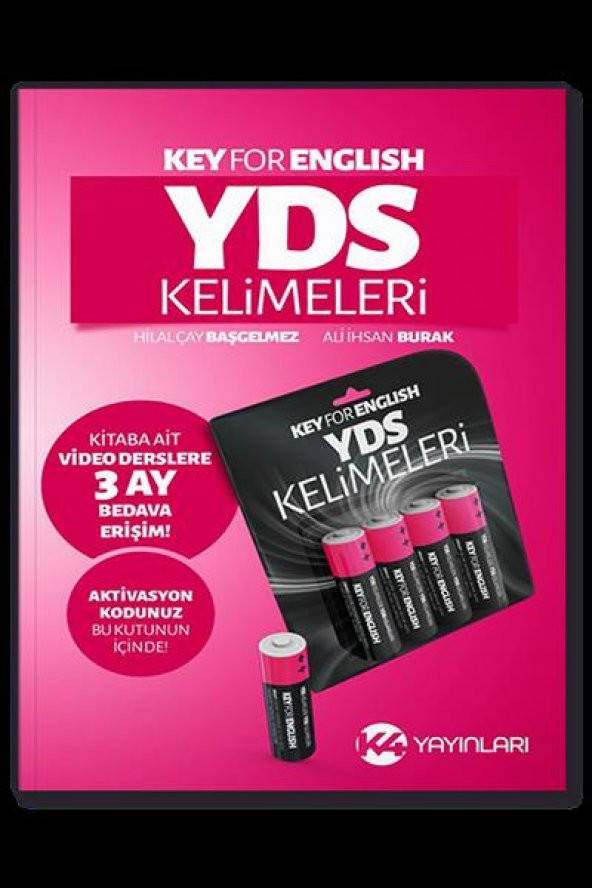 YDS Key For English YDS Kelimeleri Aktivasyon Kodu K4 Yayınları