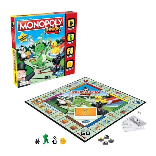 YENİLENEN Hasbro Monopoly Junior TÜRKÇE A6984 - 5