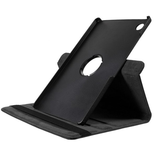 KNY Samsung Galaxy Tab A8 10.5 inç 2021 X200 İçin Dönerli Standlı Suni Deri Kılıf Turkuaz - 3