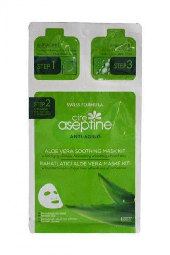 Cire Aseptine Anti Aging Rahatlatıcı Aloe Vera Yüz Maskesi 8681410000389