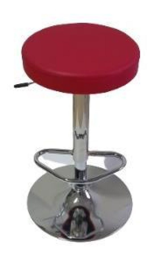 Bar Taburesi Krom Tepsi Ayaklı - Resim 2